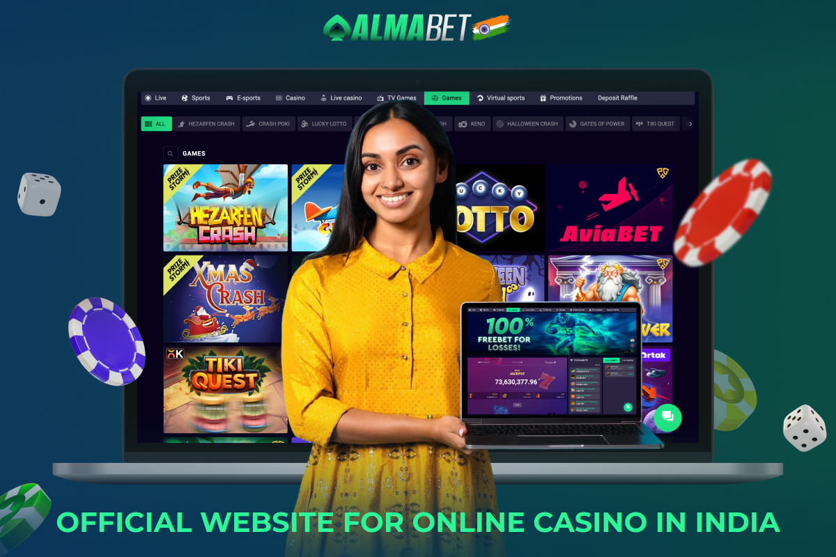 Almabet online casino offers its Indian users a huge collection of exciting games, generous bonuses and much more